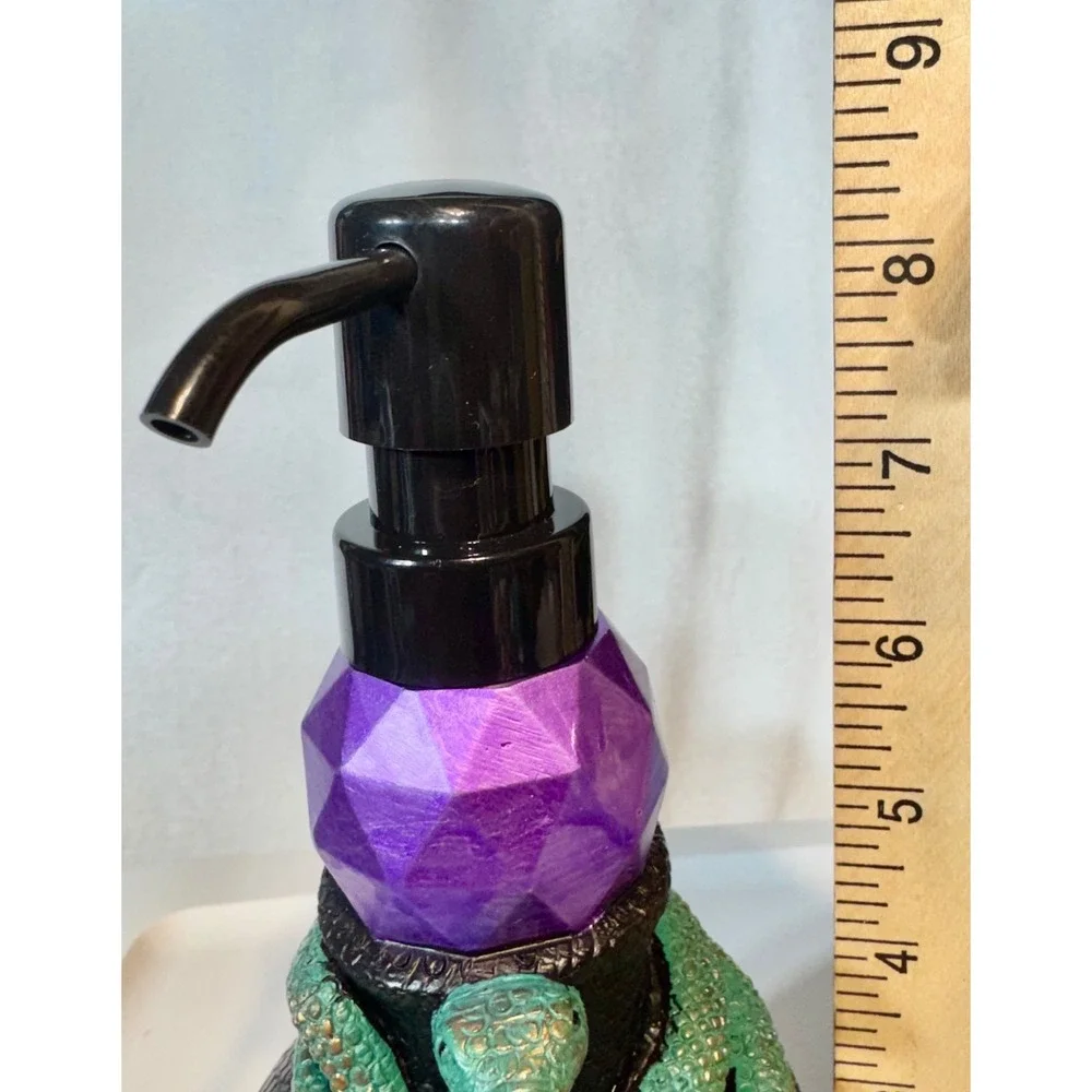 Black Green Snake Poison Soap / Lotion Dispenser Gothic Apothecary‎ Decor